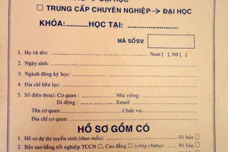 Hướng dẫn làm Hồ Sơ Liên Thông Đại Học